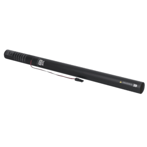 Cañón eléctrico de confeti metálico dorado 80cm